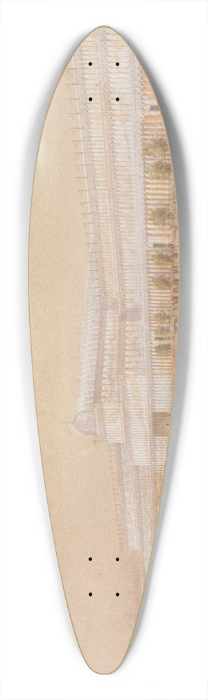George Baxter - Crystal Palace, Hyde Park 39.3 inch art pintail longboard deck