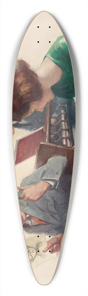 George Brehm - Misbehaving 39.3 inch art pintail longboard deck