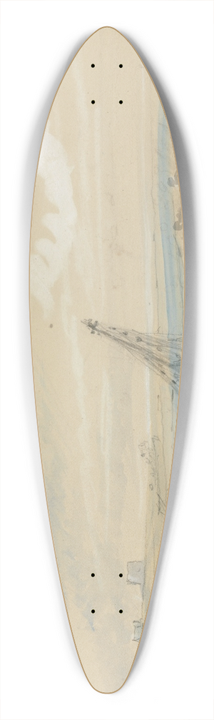 George Bryant Campion - Hauling in the Nets 39.3 inch art pintail longboard deck