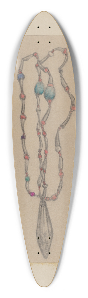 George B. Wally - Necklace 39.3 inch art pintail longboard deck