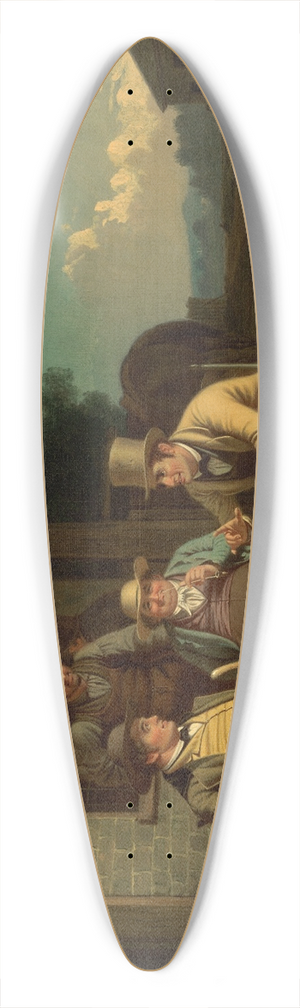George Caleb Bingham - Canvassing for a Vote 39.3 inch art pintail longboard deck