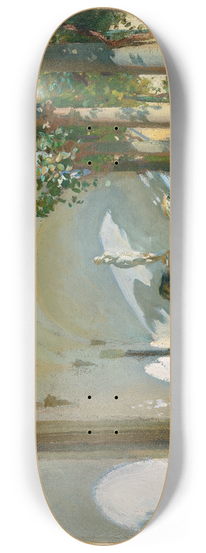 John Singer Sargent - Breakfast in the Loggia 8.25 inch art skate deck