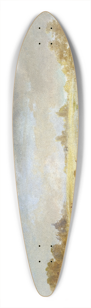 George Catlin - Elk Grazing on an Autumn Prairie 39.3 inch art pintail longboard deck