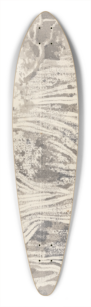 George Chinnery - A Pipul Tree 39.3 inch art pintail longboard deck
