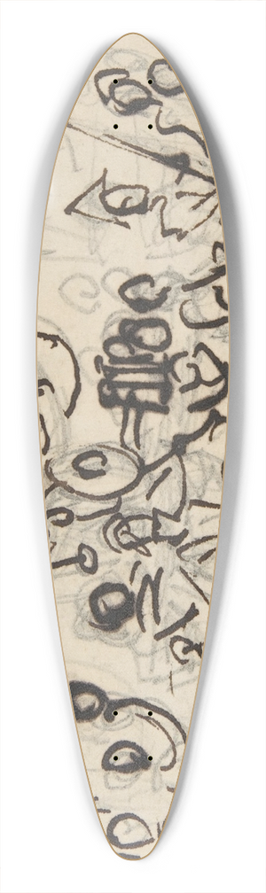 George Cruikshank - A Parade 39.3 inch art pintail longboard deck