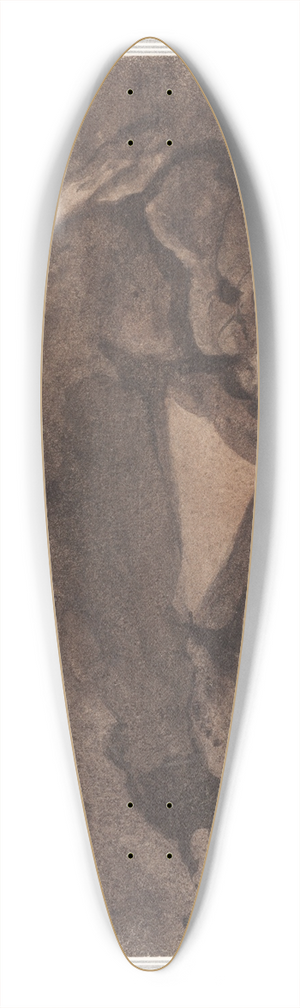 George Cumberland - Scene in a Cave 39.3 inch art pintail longboard deck