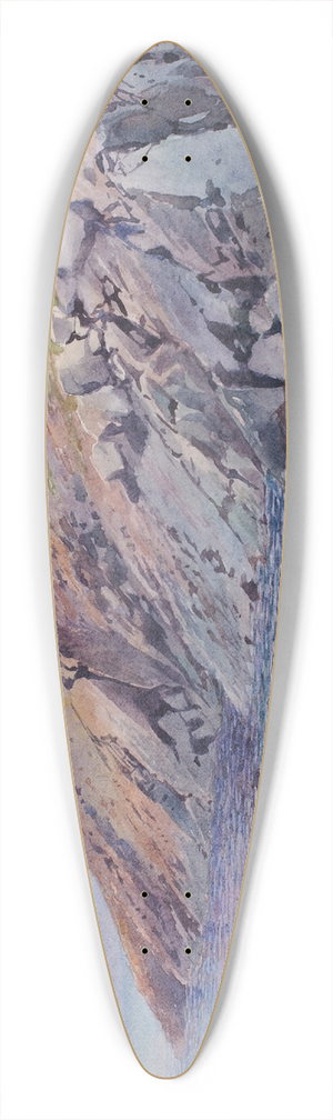 George Elbert Burr - Venice 39.3 inch art pintail longboard deck