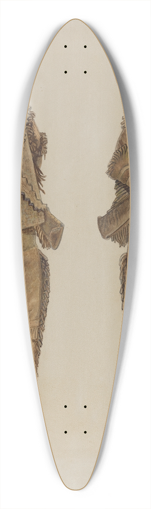 George File - Frontiersman Doll 39.3 inch art pintail longboard deck