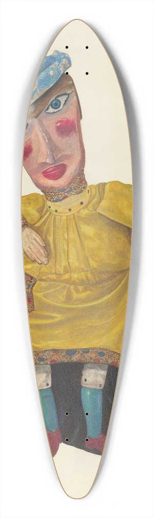 George File - Innkeepers Daughter 39.3 inch art pintail longboard deck