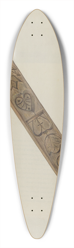 George File - Maple Sugar Mold 39.3 inch art pintail longboard deck