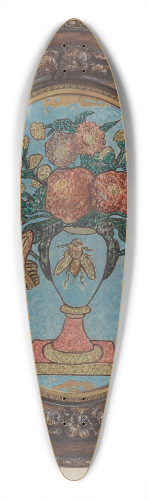 George File - Tinsel Picture 39.3 inch art pintail longboard deck