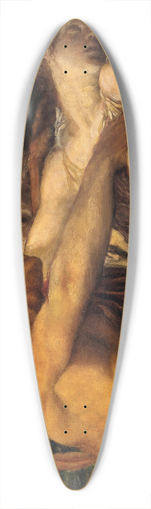 George Frederic Watts - Orpheus and Eurydice 39.3 inch art pintail longboard deck