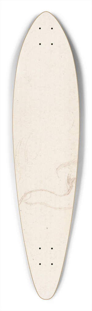 George Frederic Watts - Study for a Head of a Child 39.3 inch art pintail longboard deck