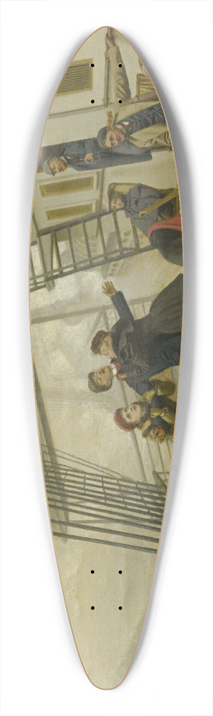 George Hand Wright - Lurch to Leeward 39.3 inch art pintail longboard deck