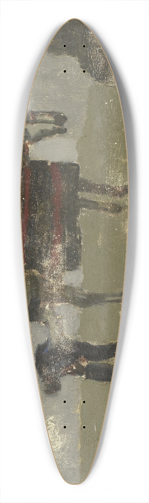 George Hendrik Breitner - Blacksmith with Gray 39.3 inch art pintail longboard deck