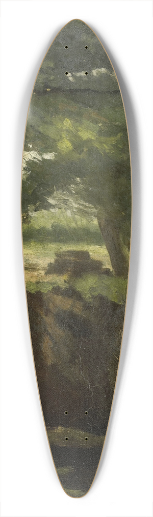 George Hendrik Breitner - View in the Woods 39.3 inch art pintail longboard deck