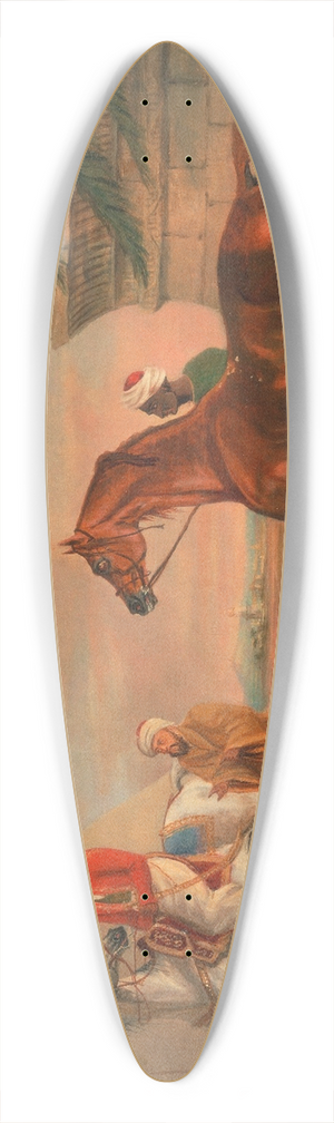 George Henry Laporte - Mameluke purchasing an Arabian stallion 39.3 inch art pintail longboard deck