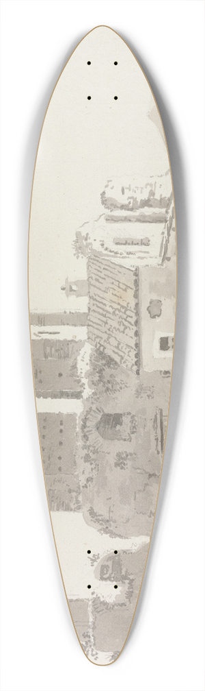 George Howland Beaumont - Ruins Outside Rome 39.3 inch art pintail longboard deck