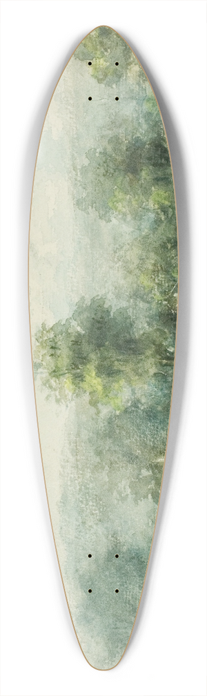 George Inness - Landscape 39.3 inch art pintail longboard deck