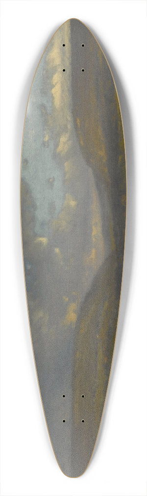 George Inness - On the Delaware River 39.3 inch art pintail longboard deck
