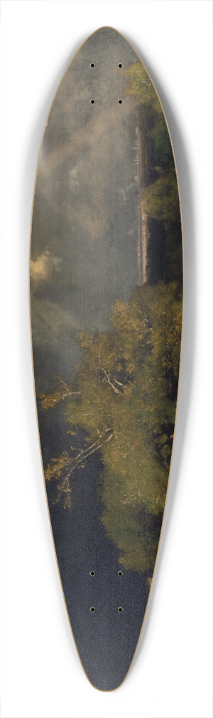George Inness - The Rainbow 39.3 inch art pintail longboard deck