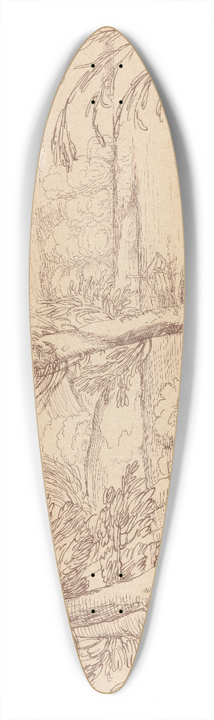 George Knapton - Landscape 39.3 inch art pintail longboard deck
