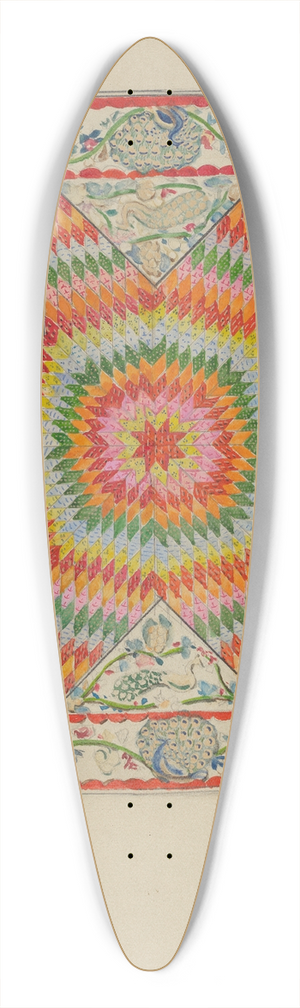 George Loughridge - Applique & Patchwork Coverlet 39.3 inch art pintail longboard deck