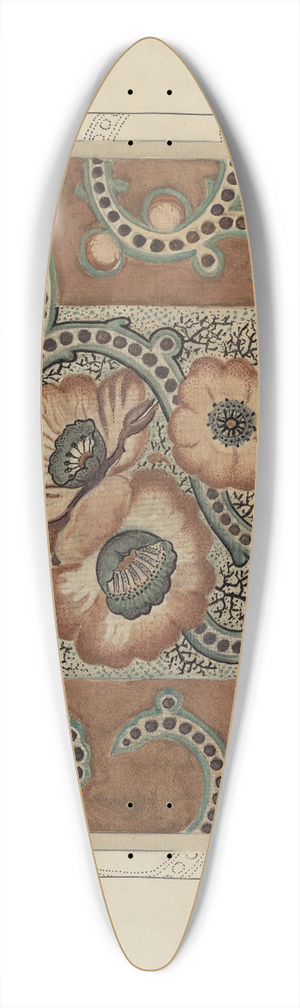 George Loughridge - Chintz 39.3 inch art pintail longboard deck
