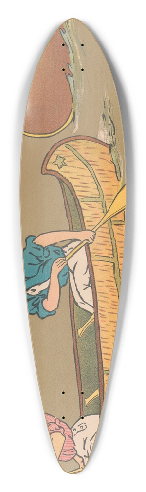 George Markendorff - Canoeing 39.3 inch art pintail longboard deck