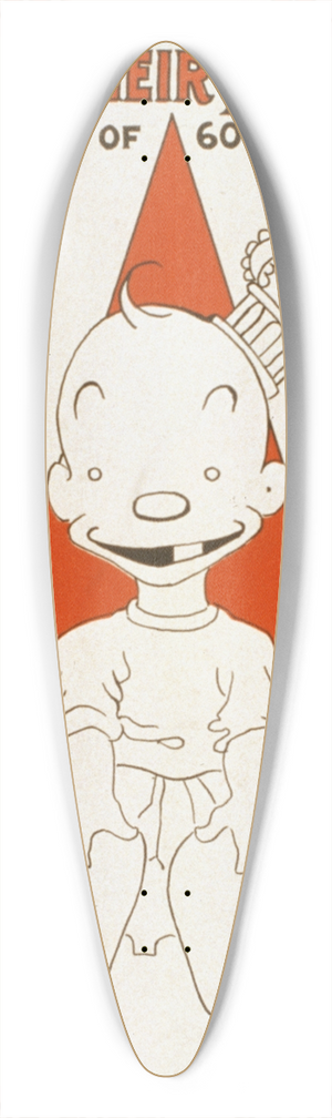 George McManus - The Newlyweds and their baby 39.3 inch art pintail longboard deck