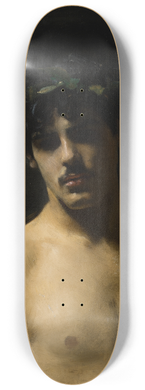 John Singer Sargent - Man Wearing Laurels 8.25 inch art skate deck