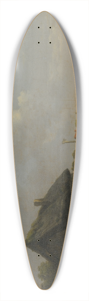 George Morland - Landscape 39.3 inch art pintail longboard deck