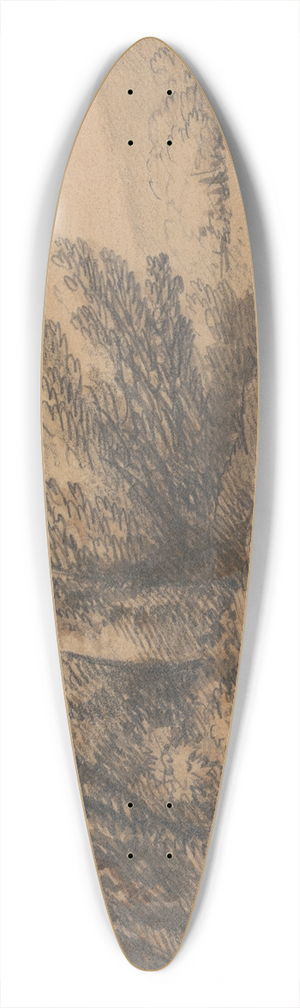 George Morland - Peasants Resting 39.3 inch art pintail longboard deck