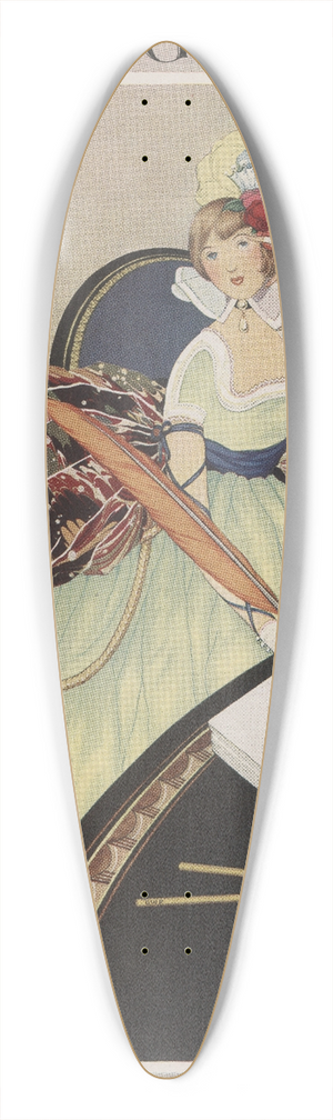 George Plank - Vogue 39.3 inch art pintail longboard deck