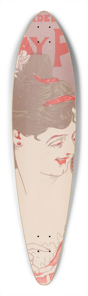 George Reiter Brill - The German iris 39.3 inch art pintail longboard deck