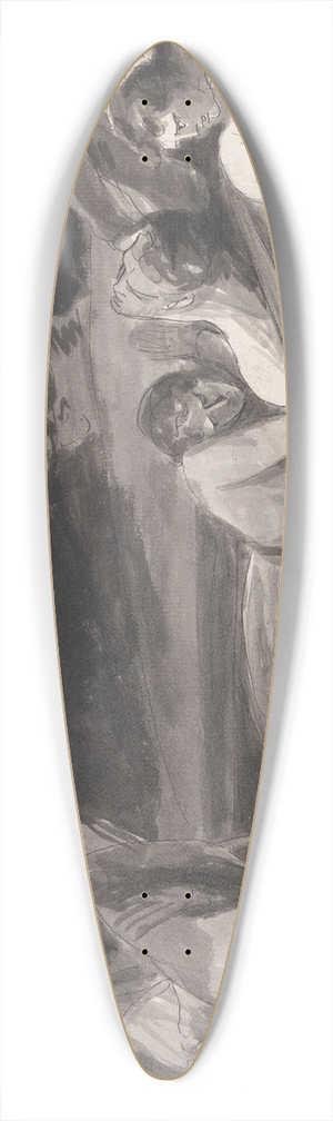 George Romney - Howard Visiting a Prison 39.3 inch art pintail longboard deck