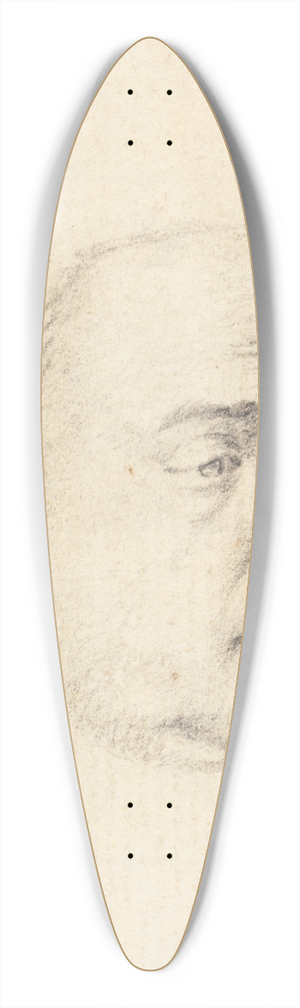 George Romney - Male Head 39.3 inch art pintail longboard deck