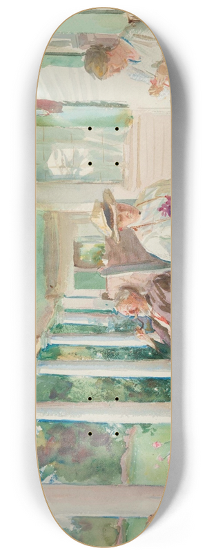 John Singer Sargent - On the Verandah 8.25 inch art skate deck