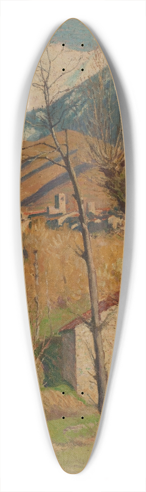 Georges Daniel de Monfreid - Le Canigou en hiver 39.3 inch art pintail longboard deck