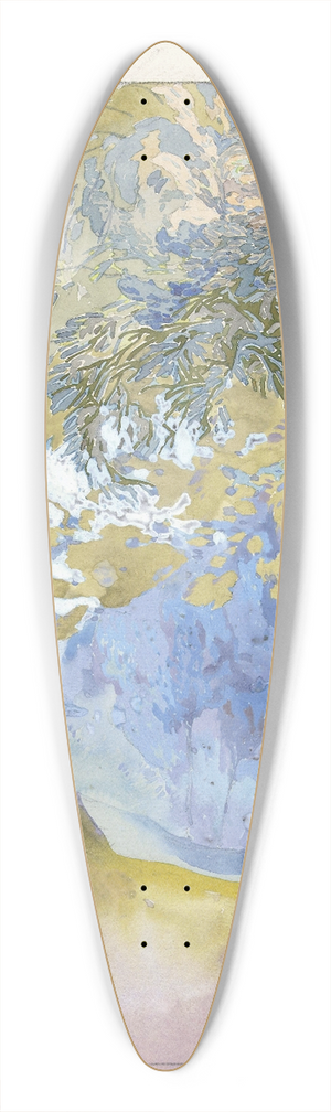 Georges de Feure - Boomrijk landschap 39.3 inch art pintail longboard deck