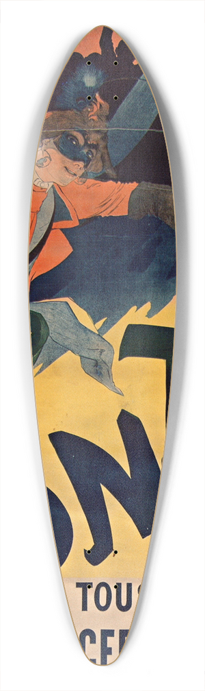 Georges de Feure - Fonty 39.3 inch art pintail longboard deck
