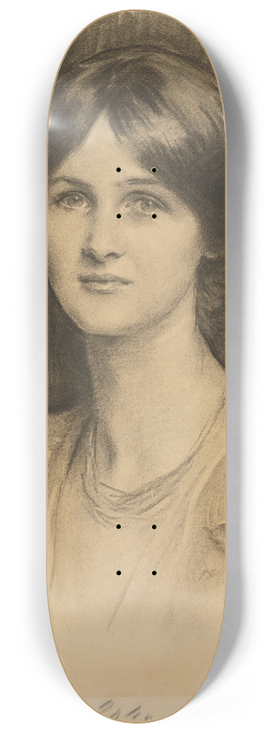 John Singer Sargent - Portrait of Angela McInnes, later Angela Thirkell, granddaughter of Sir Edward Burne-Jones 8.25 inch art skate deck