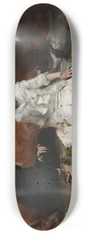 John Singer Sargent - Portrait of douard and Marie-Louise Pailleron 8.25 inch art skate deck