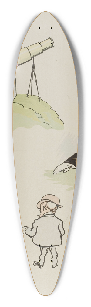 Georges Goursat (Sem) - cinq hommes non identifis dont Santos Dumont, Sol Joel et Boldini 39.3 inch art pintail longboard deck