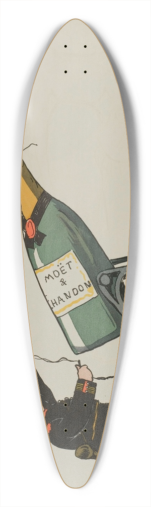 Georges Goursat (Sem) - le brave commandant duc de Tout-Deauville inaugure 39.3 inch art pintail longboard deck