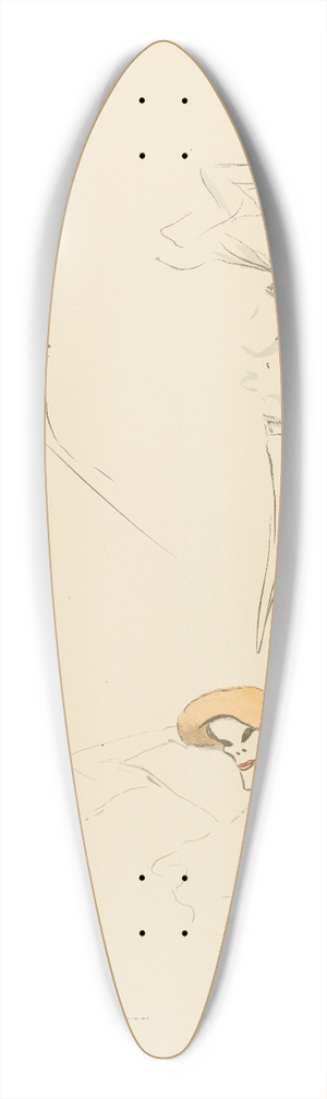 Georges Goursat (Sem) - Marthe Brands, actrice 39.3 inch art pintail longboard deck