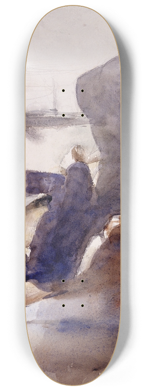 John Singer Sargent - Portrait of Paul-Csar Helleu 8.25 inch art skate deck