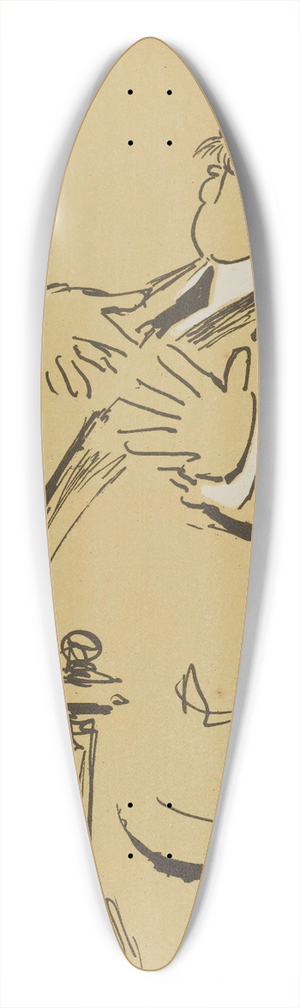 Georges Goursat (Sem) - M. Charles Humbert 39.3 inch art pintail longboard deck