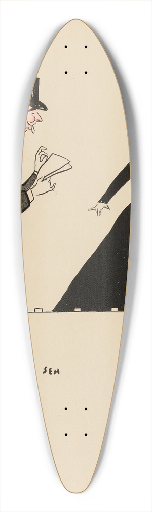 Georges Goursat (Sem) - Une rptition  la rue Royale 39.3 inch art pintail longboard deck