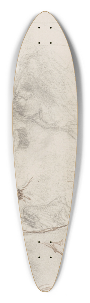 Georges Hugo - Le caf 39.3 inch art pintail longboard deck